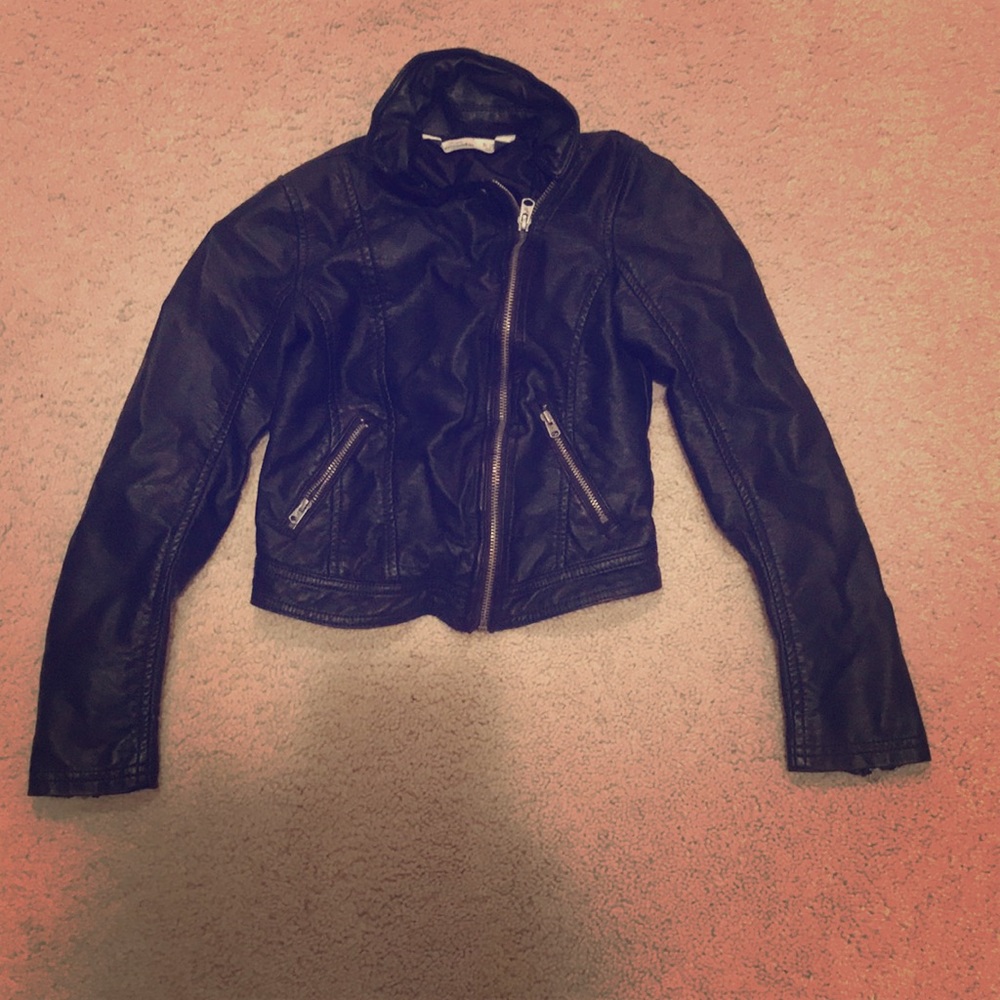 Abercrombie leather jacket